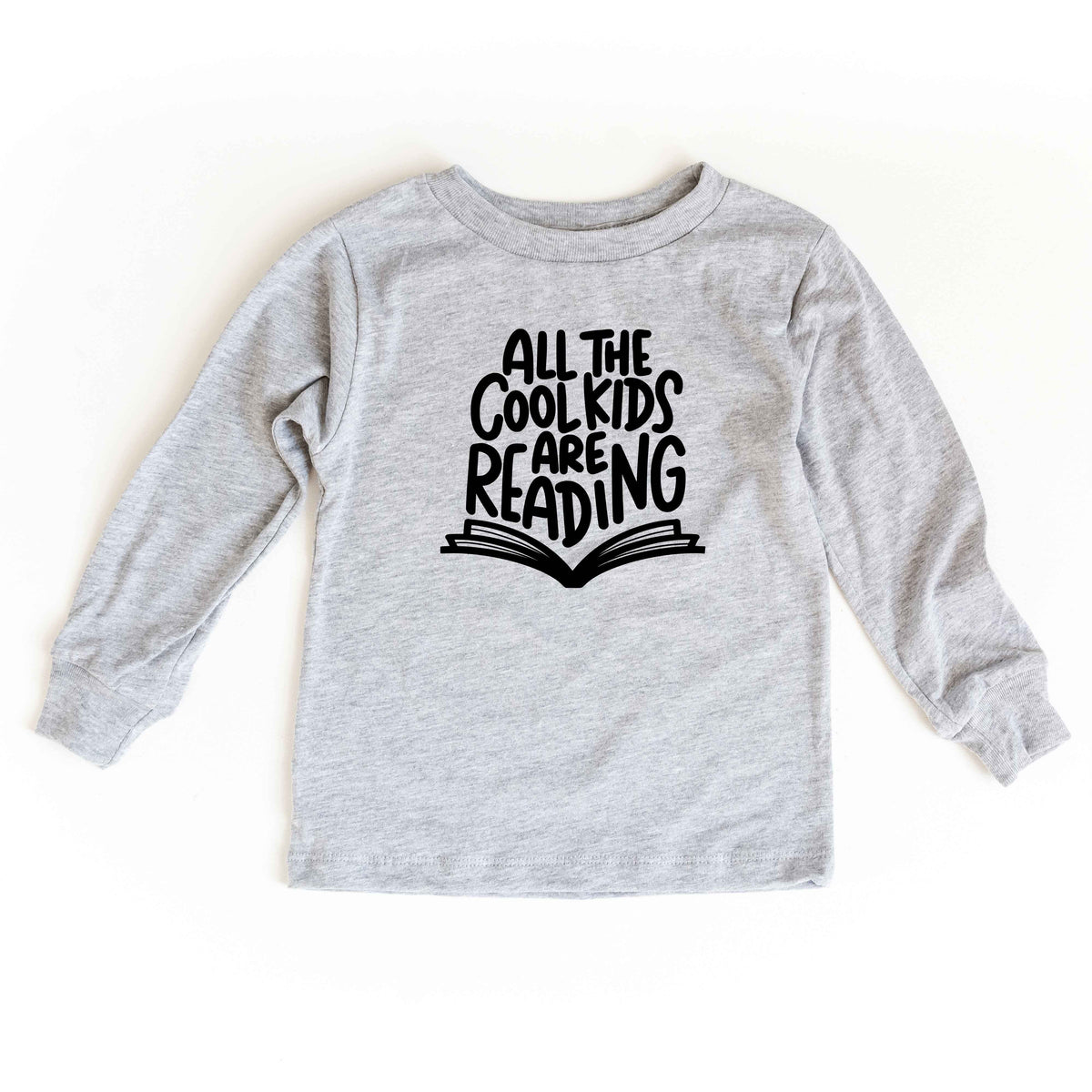 All The Cool Kids Are Reading | Toddler Long Sleeve Tee product image 2