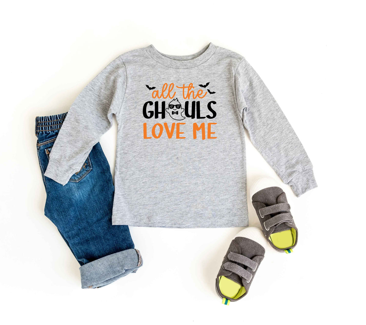 All The Ghouls Love Me Bats | Youth Graphic Long Sleeve Tee product image 2