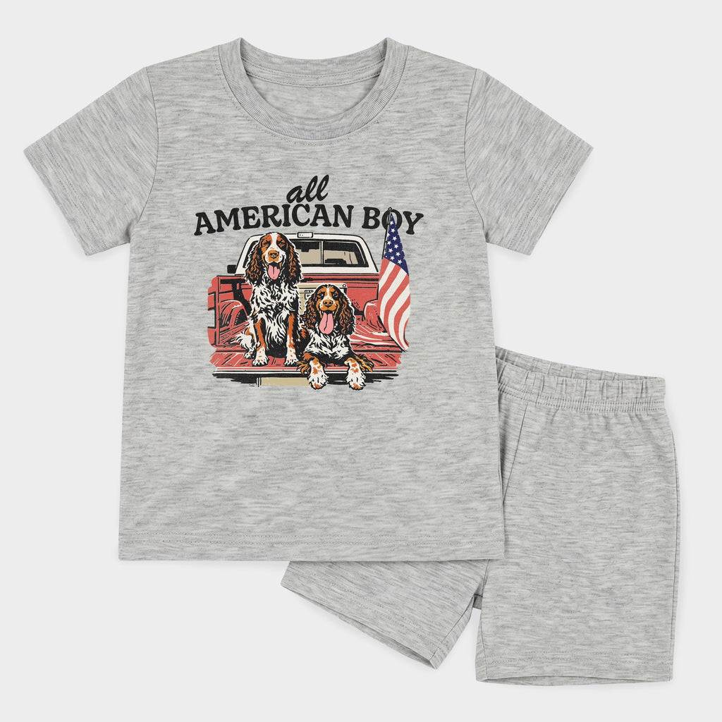 All American Boy Dogs - Toddler Crew Shorts Set product image 5