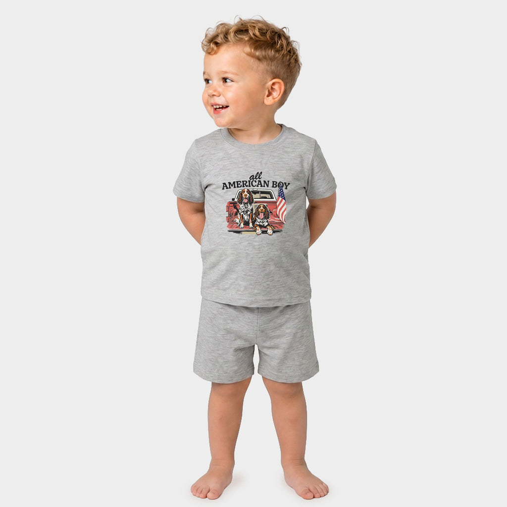 All American Boy Dogs - Toddler Crew Shorts Set product image 4