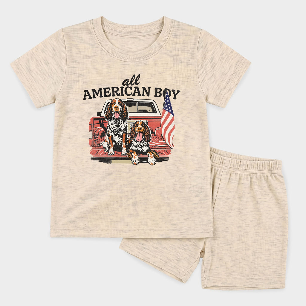All American Boy Dogs - Toddler Crew Shorts Set product image 12