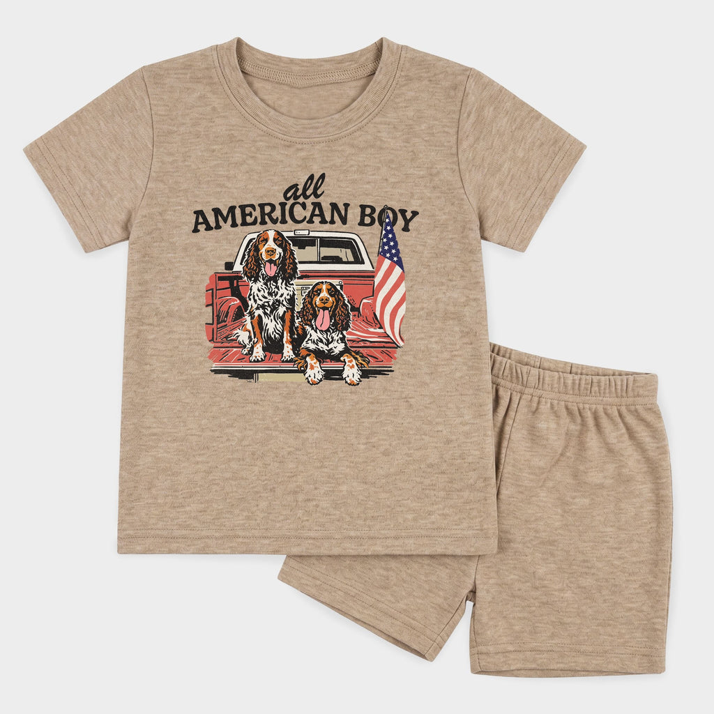 All American Boy Dogs - Toddler Crew Shorts Set product image 13