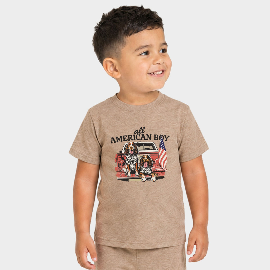 All American Boy Dogs - Toddler Crew Shorts Set product image 7