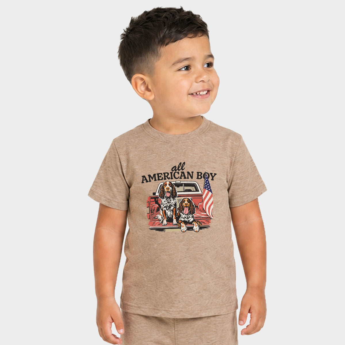 All American Boy Dogs - Toddler Crew Shorts Set product image 7
