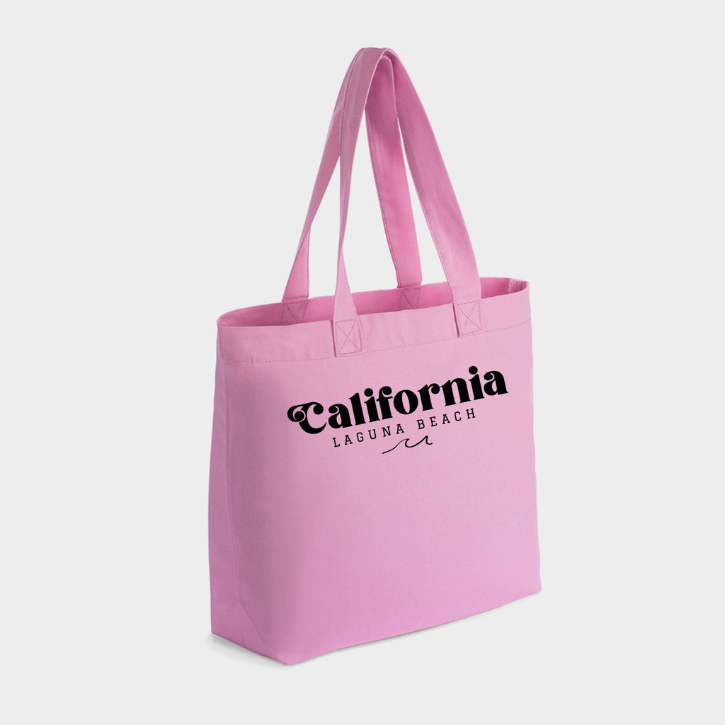 California Laguna Beach - Zippered Canvas Tote
