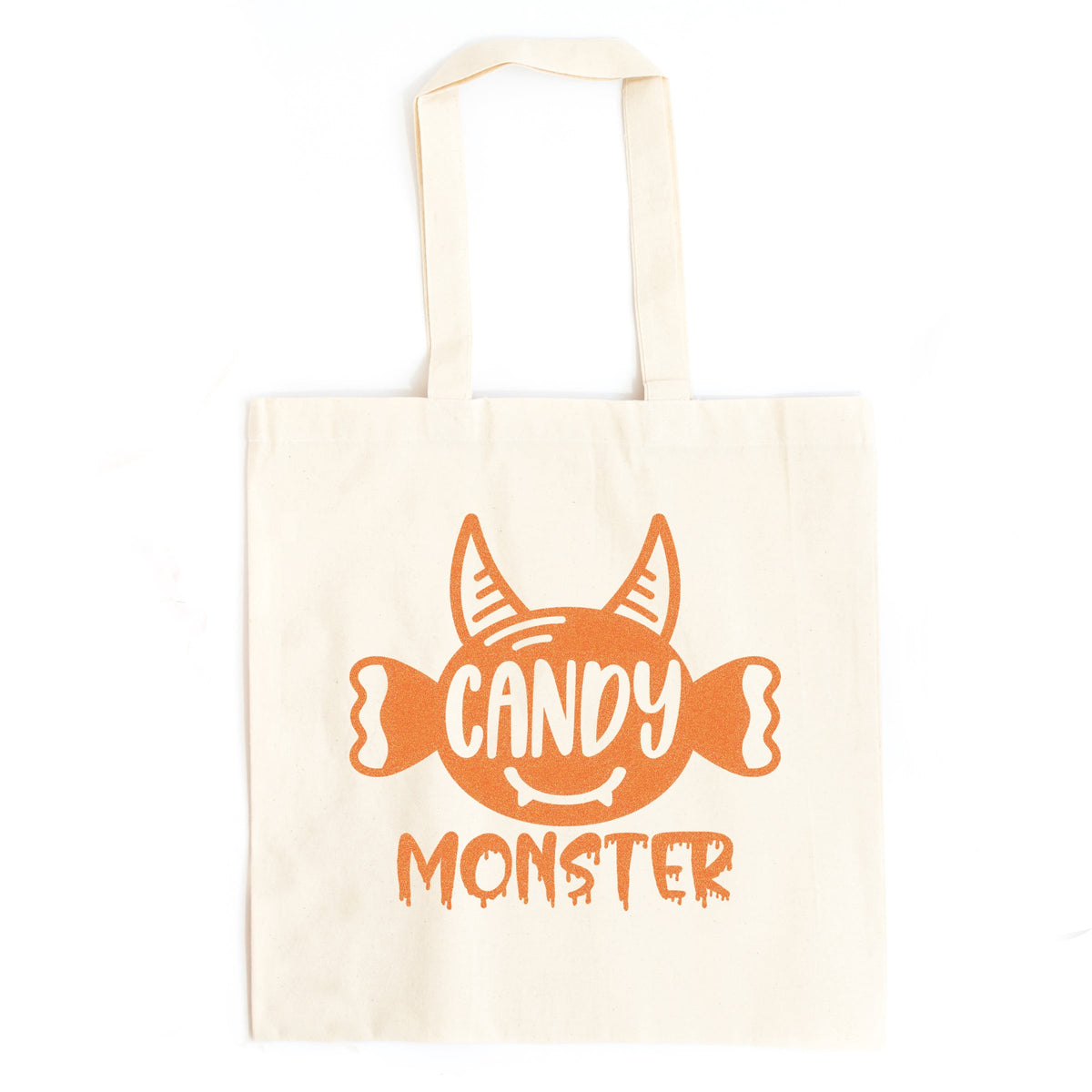 Candy Monster Horns Glitter - Canvas Tote