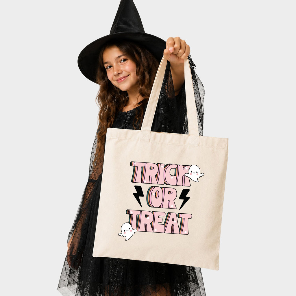 Trick Or Treat Lightning Bolt - Canvas Tote