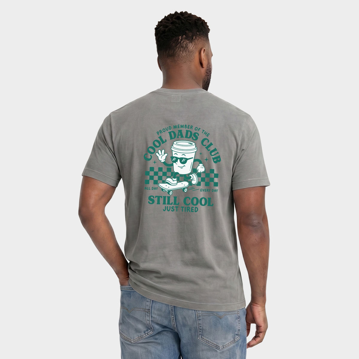 Cool Dads Club Coffee - Men's Garment Dyed Graphic T-Shirt product image 3