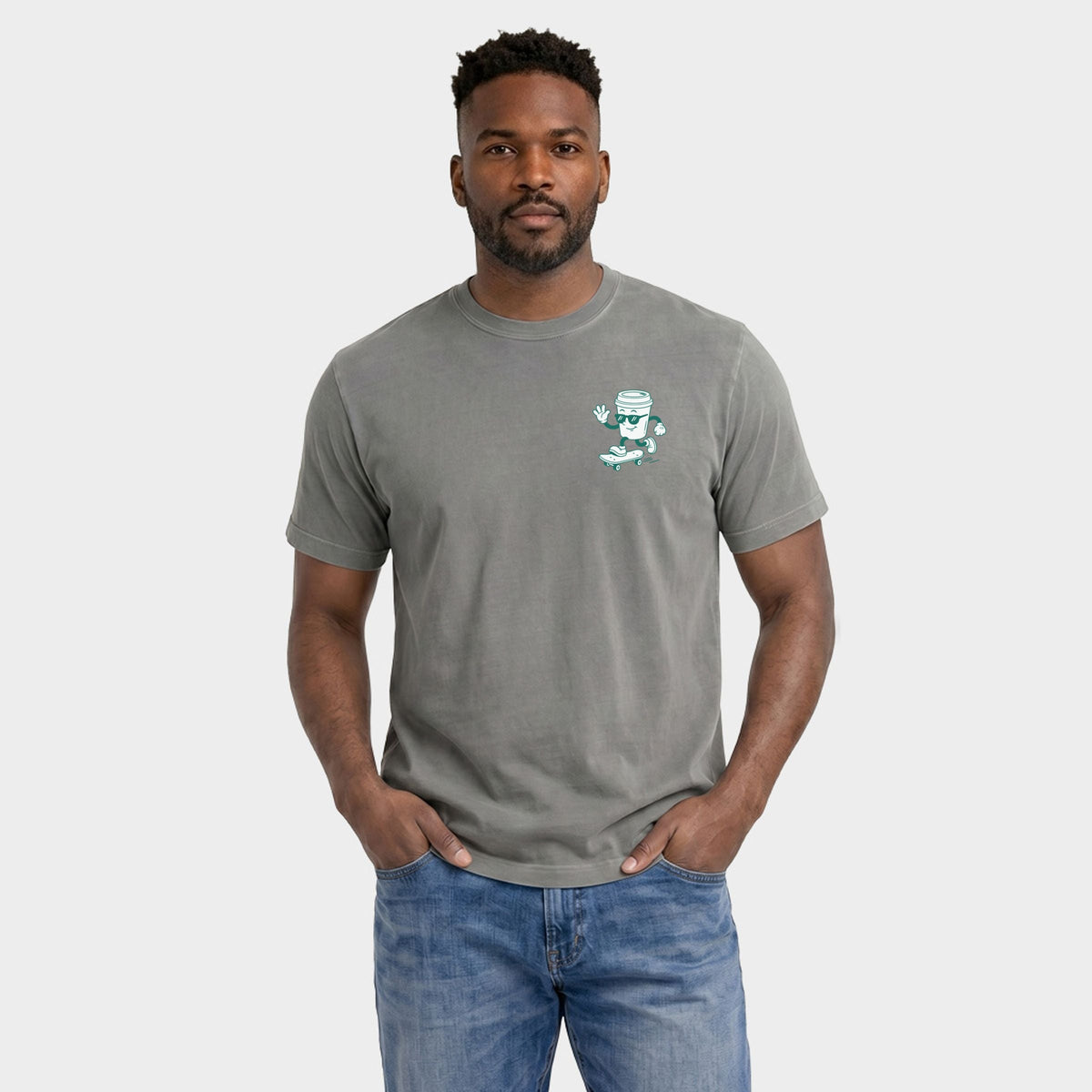 Cool Dads Club Coffee - Men's Garment Dyed Graphic T-Shirt product image 2