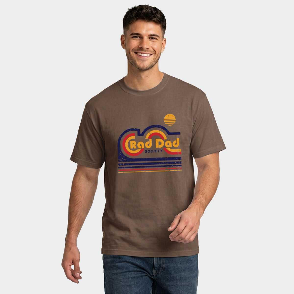 Rad Dad Society Retro - Men's Garment Dyed Graphic T-Shirt product image 5