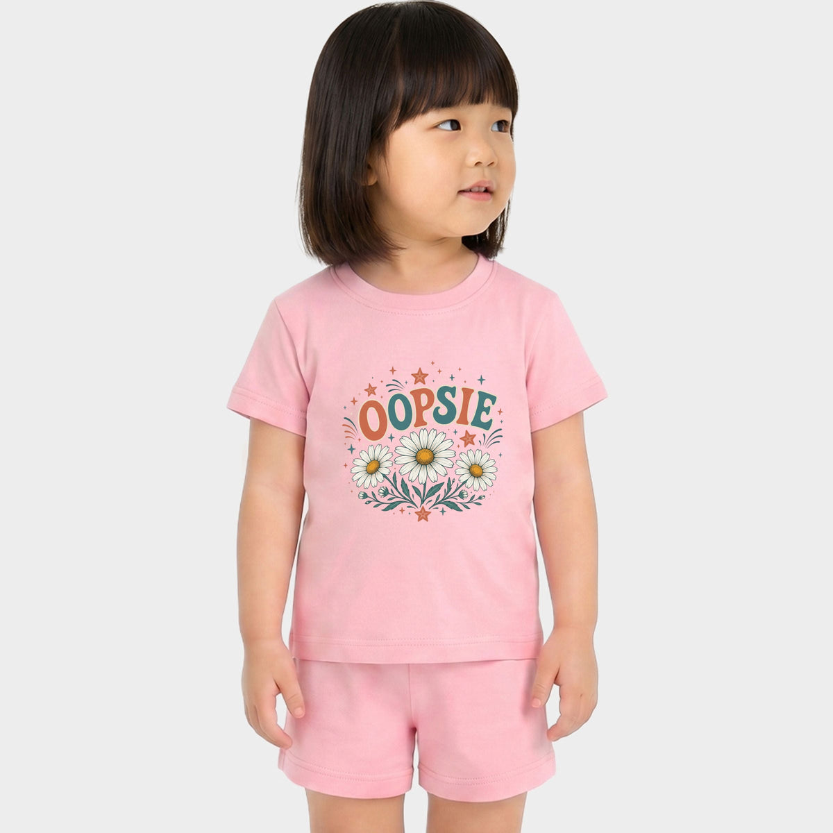 Oopsie Daisy Stars - Toddler Crew Shorts Set product image 4