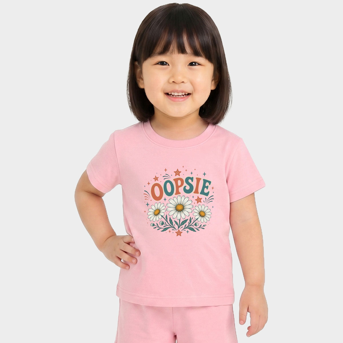 Oopsie Daisy Stars - Toddler Crew Shorts Set product image 5