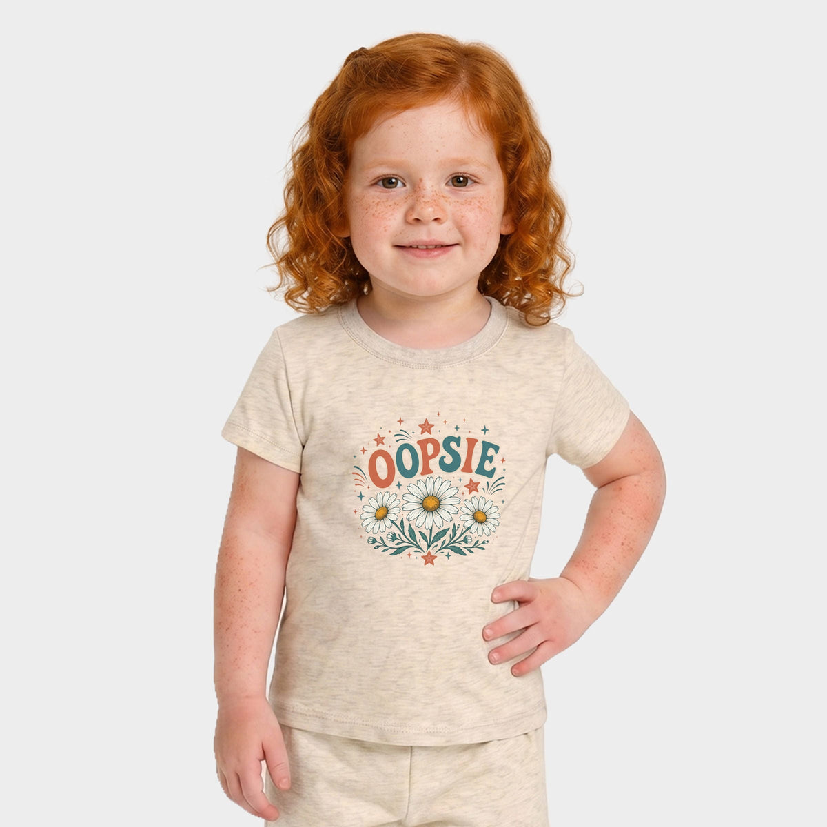 Oopsie Daisy Stars - Toddler Crew Shorts Set product image 2