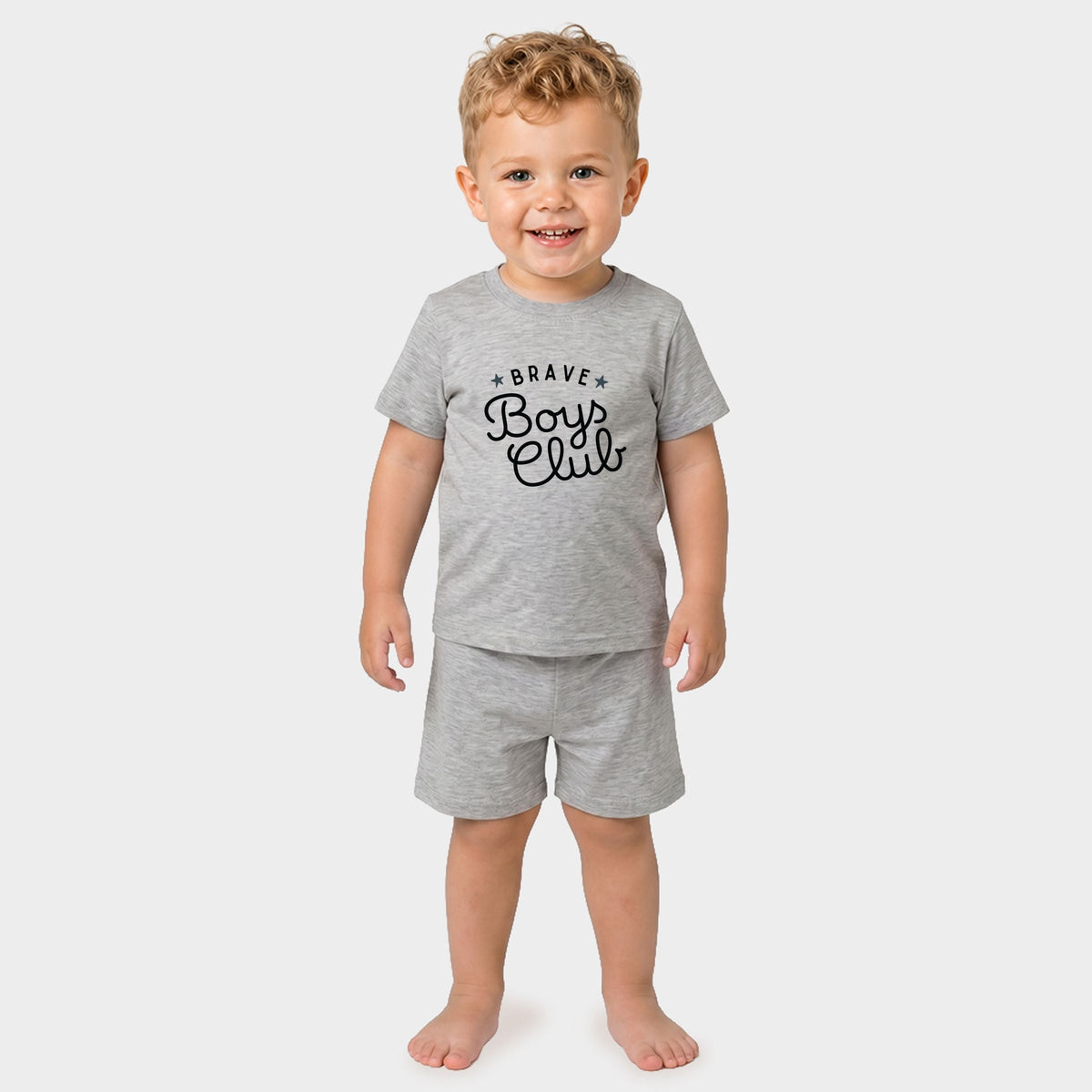 Brave Boys Club Cursive - Toddler Crew Shorts Set product image 5