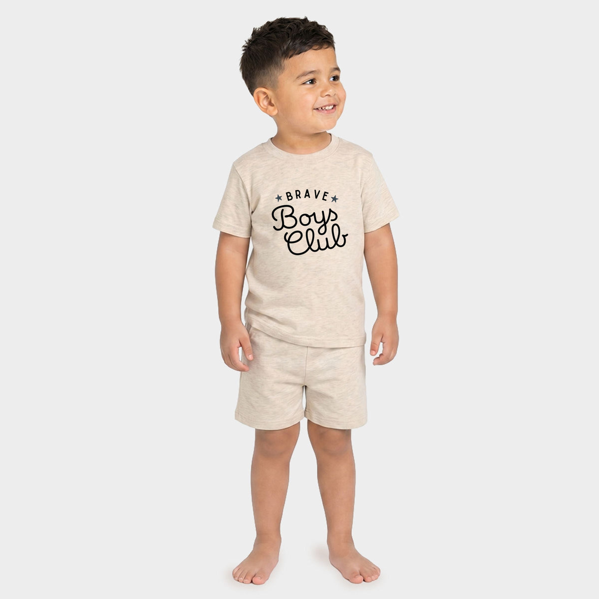 Brave Boys Club Cursive - Toddler Crew Shorts Set product image 1