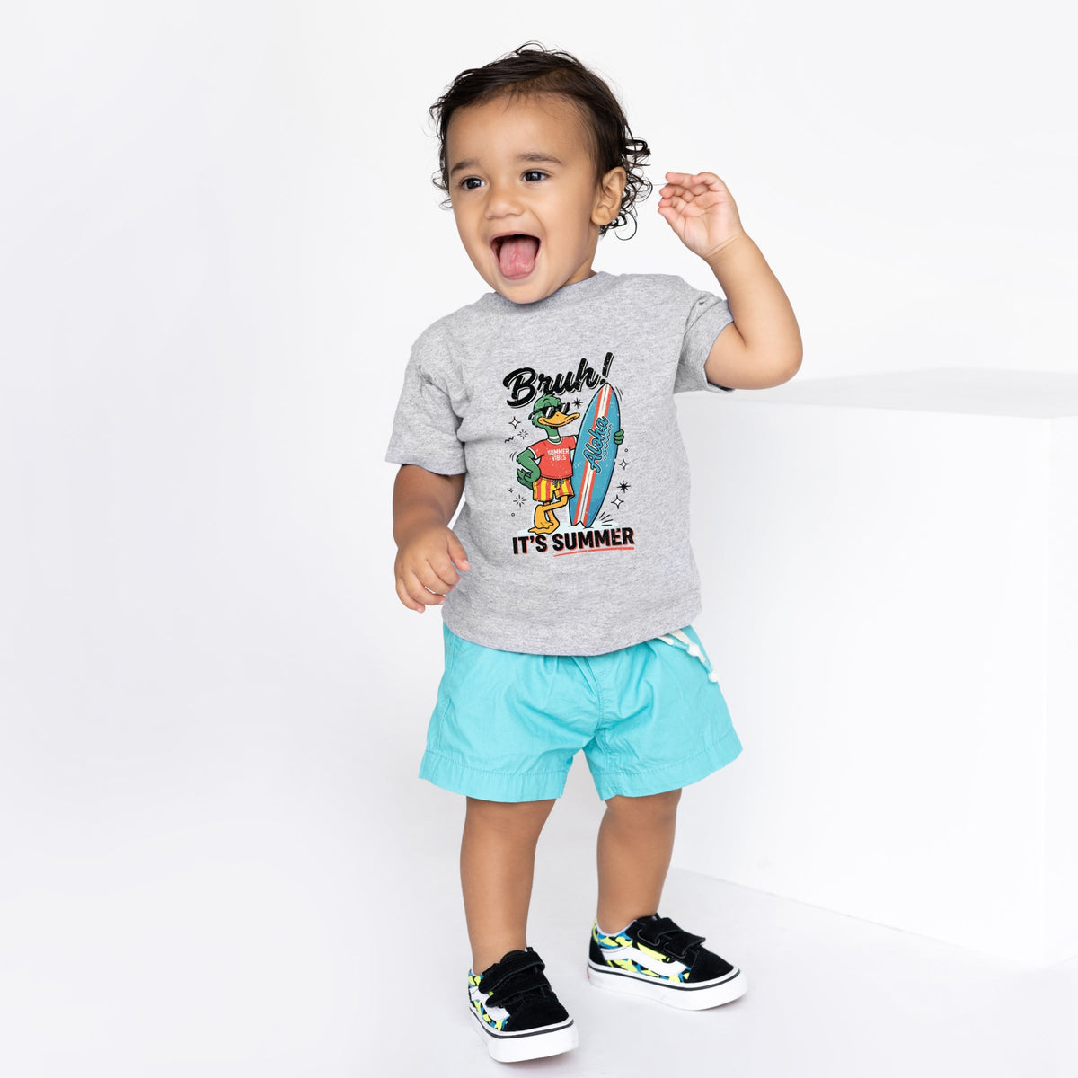 Bruh! It's Summer Duck - Toddler Short Sleeve Graphic product image 1