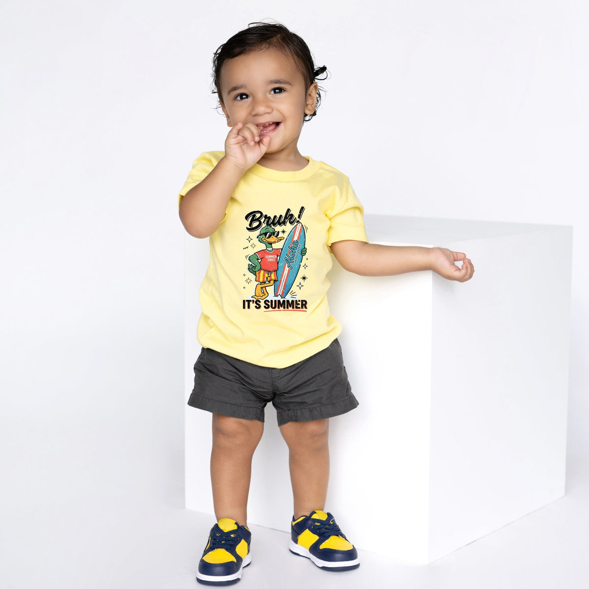 Bruh! It's Summer Duck - Toddler Short Sleeve Graphic product image 7