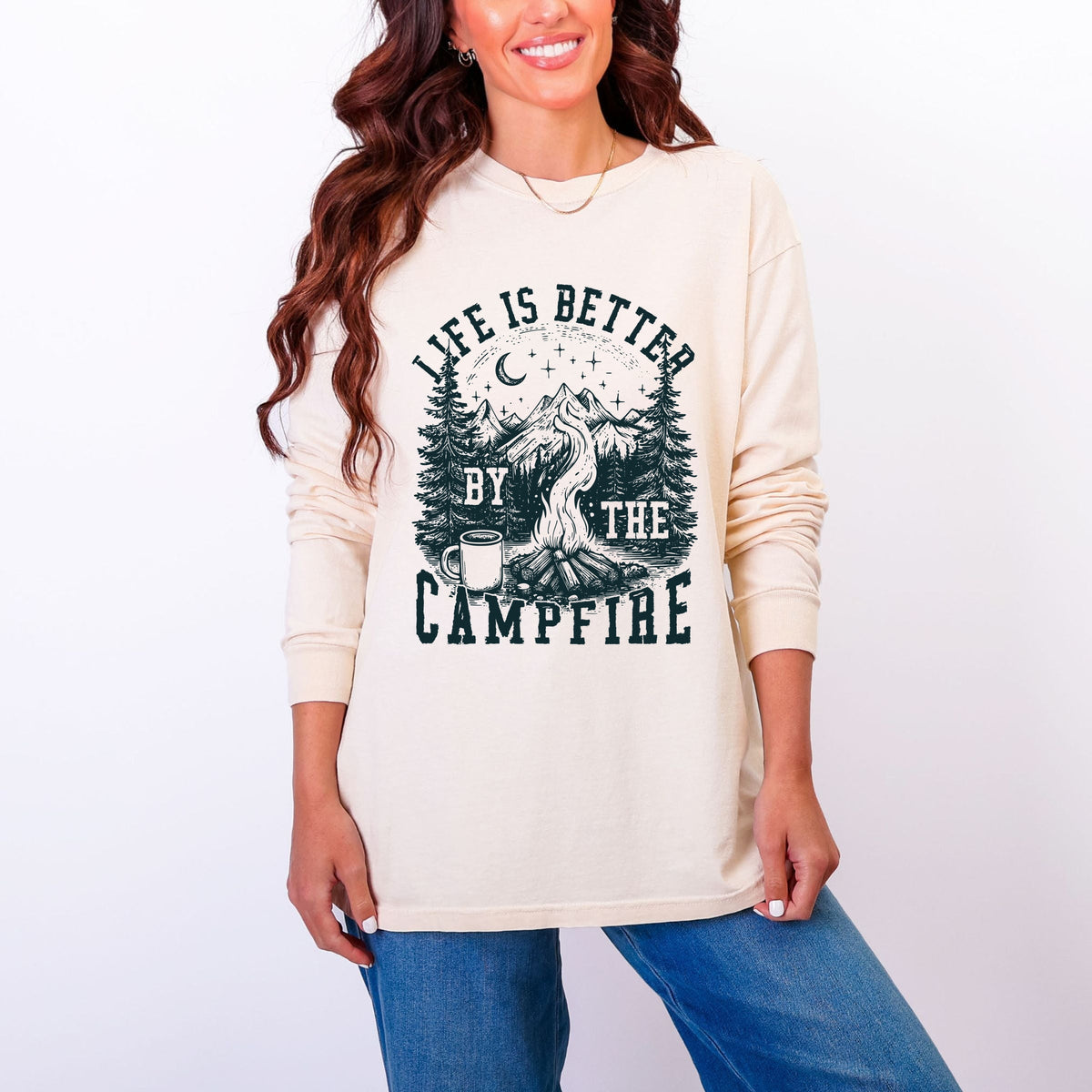 Life is Better by the Campfire Forest - Women's Garment product image 3