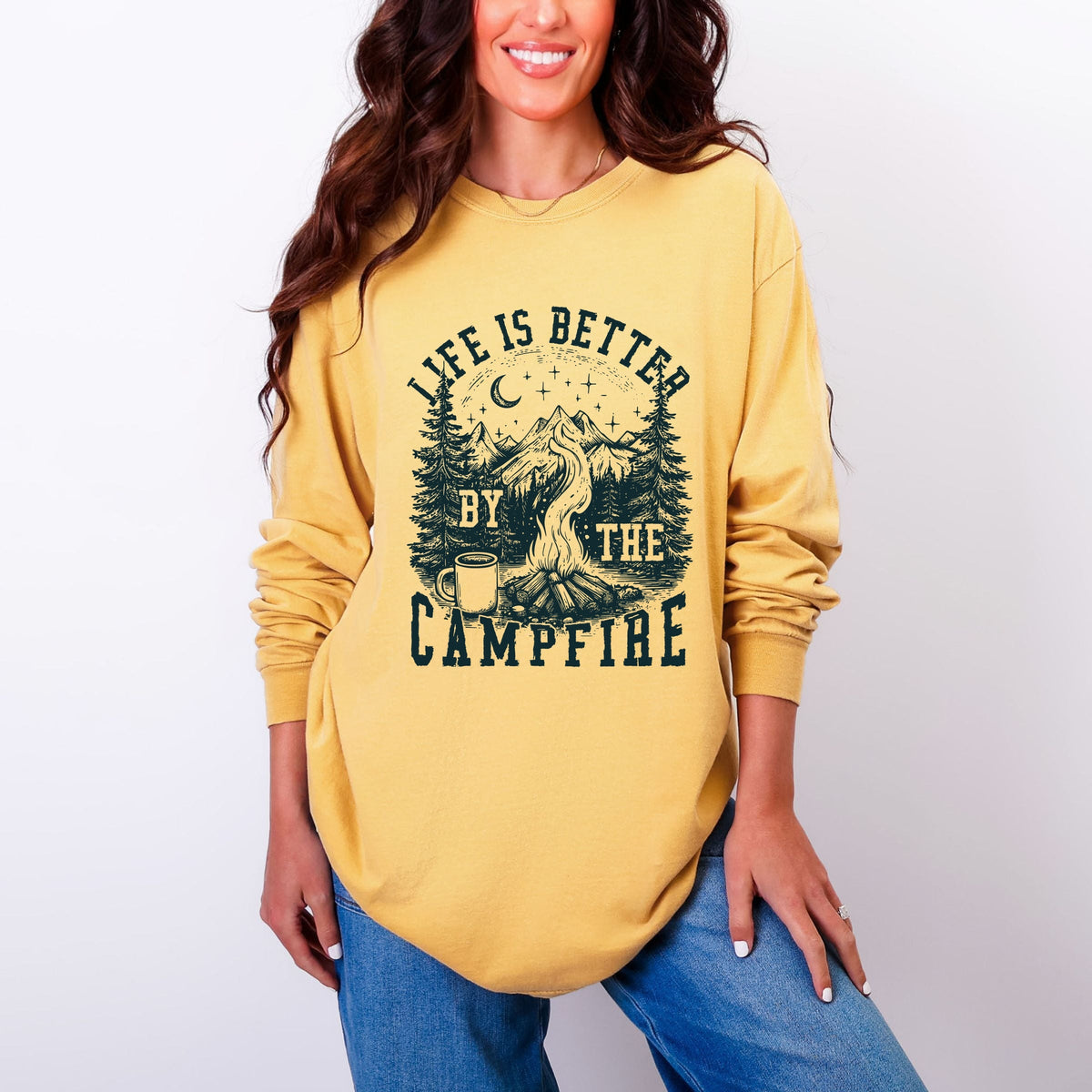 Life is Better by the Campfire Forest - Women's Garment product image 5