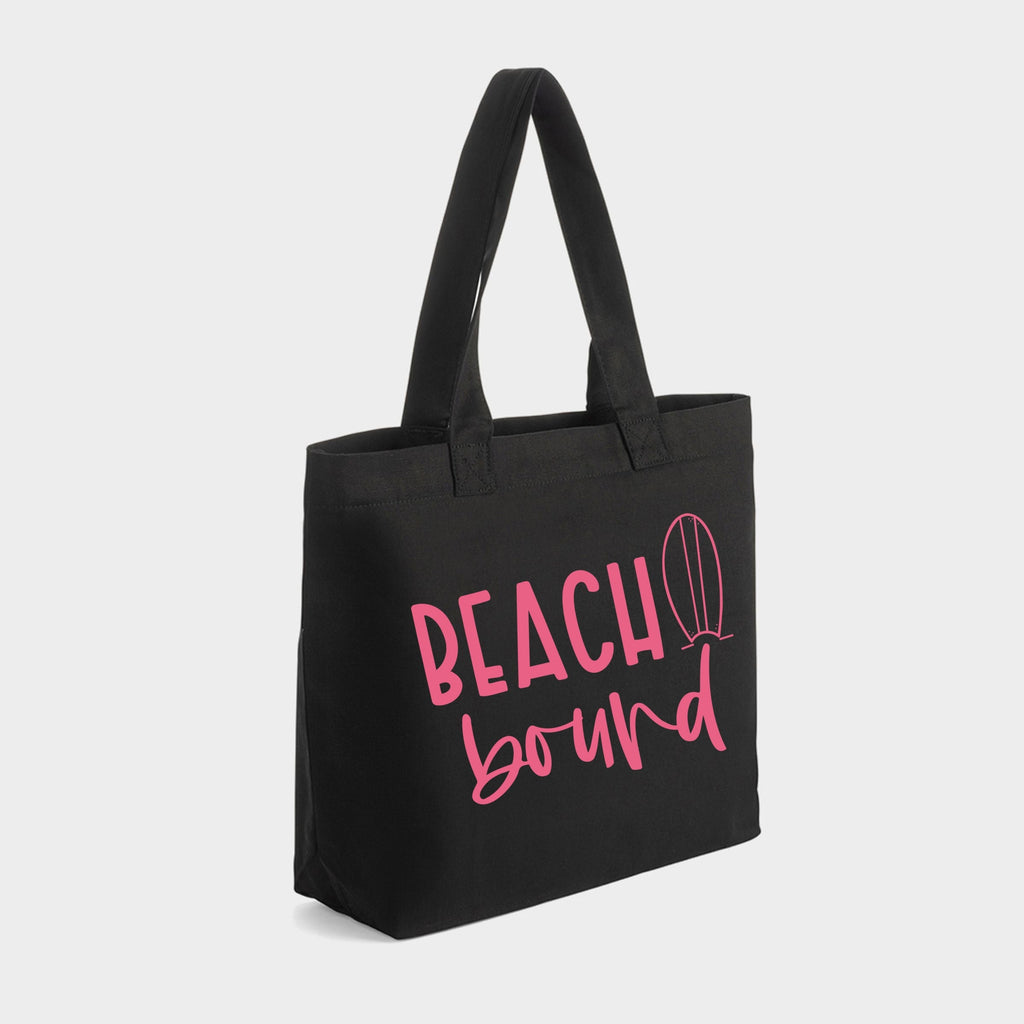 Beach Bound - Zippered Canvas Tote