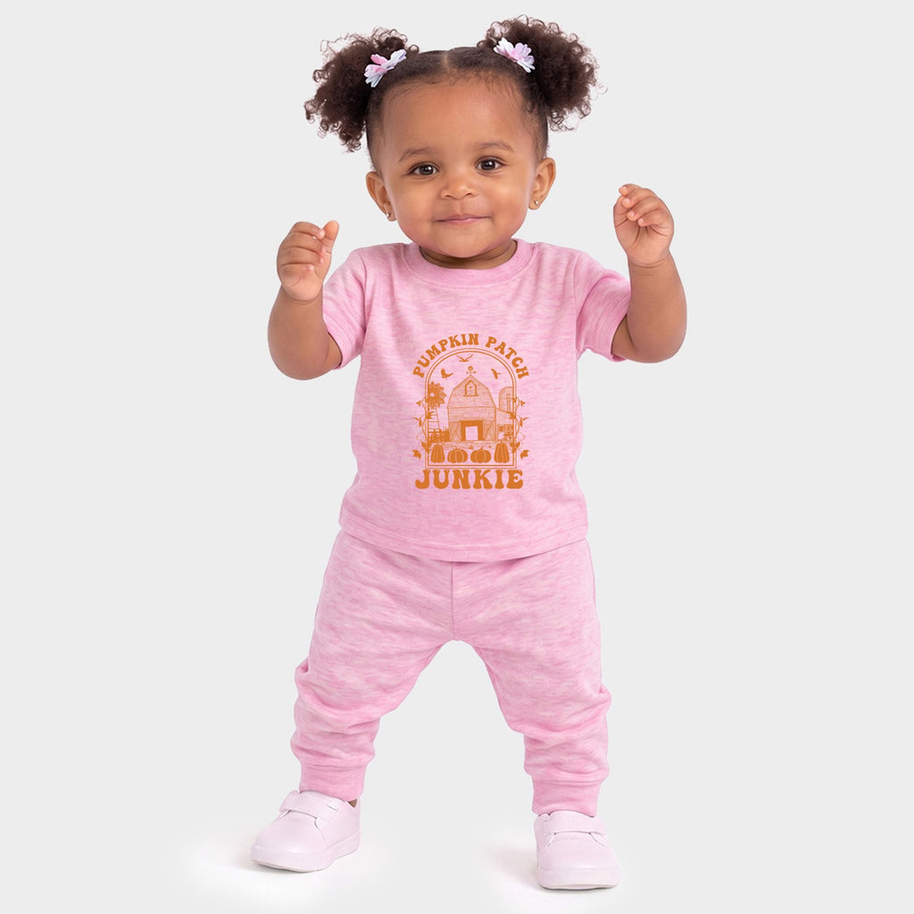 Pumpkin Patch Junkie - Infant Jogger Pant Crew Set