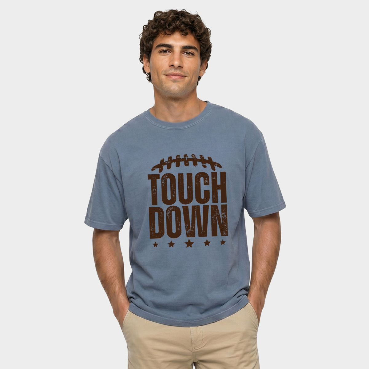 Touch Down Stars - Men's Garment Dyed Graphic T-Shirt product image 5