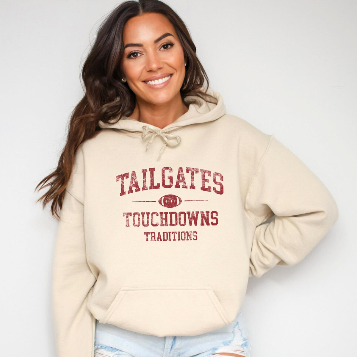 Tailgates Touchdowns Traditions - Women's Graphic Hoodie product image 4