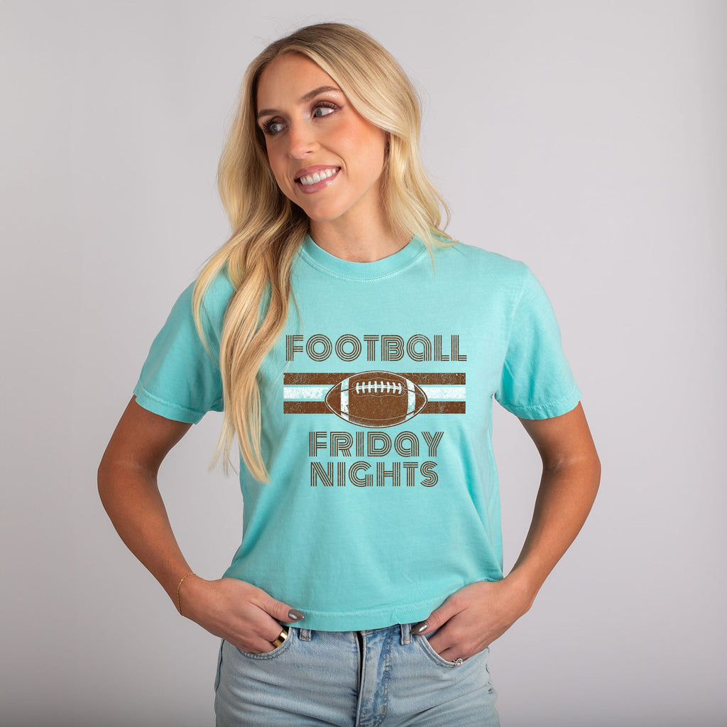 Football Friday Nights - Women's Boxy Crop Top Graphic product image 1