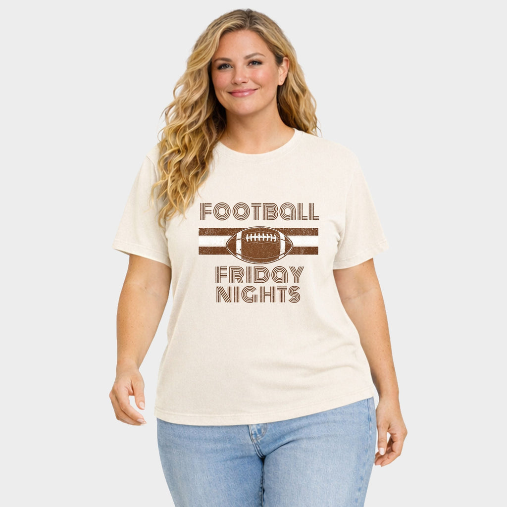 Football Friday Nights - Women's Plus Sized Garment Dyed product image 2