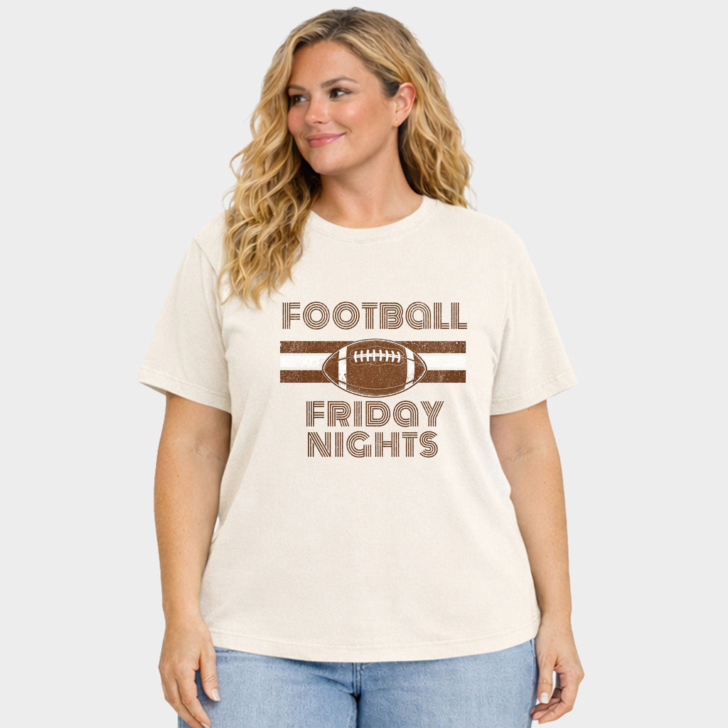 Football Friday Nights - Women's Plus Sized Garment Dyed product image 1