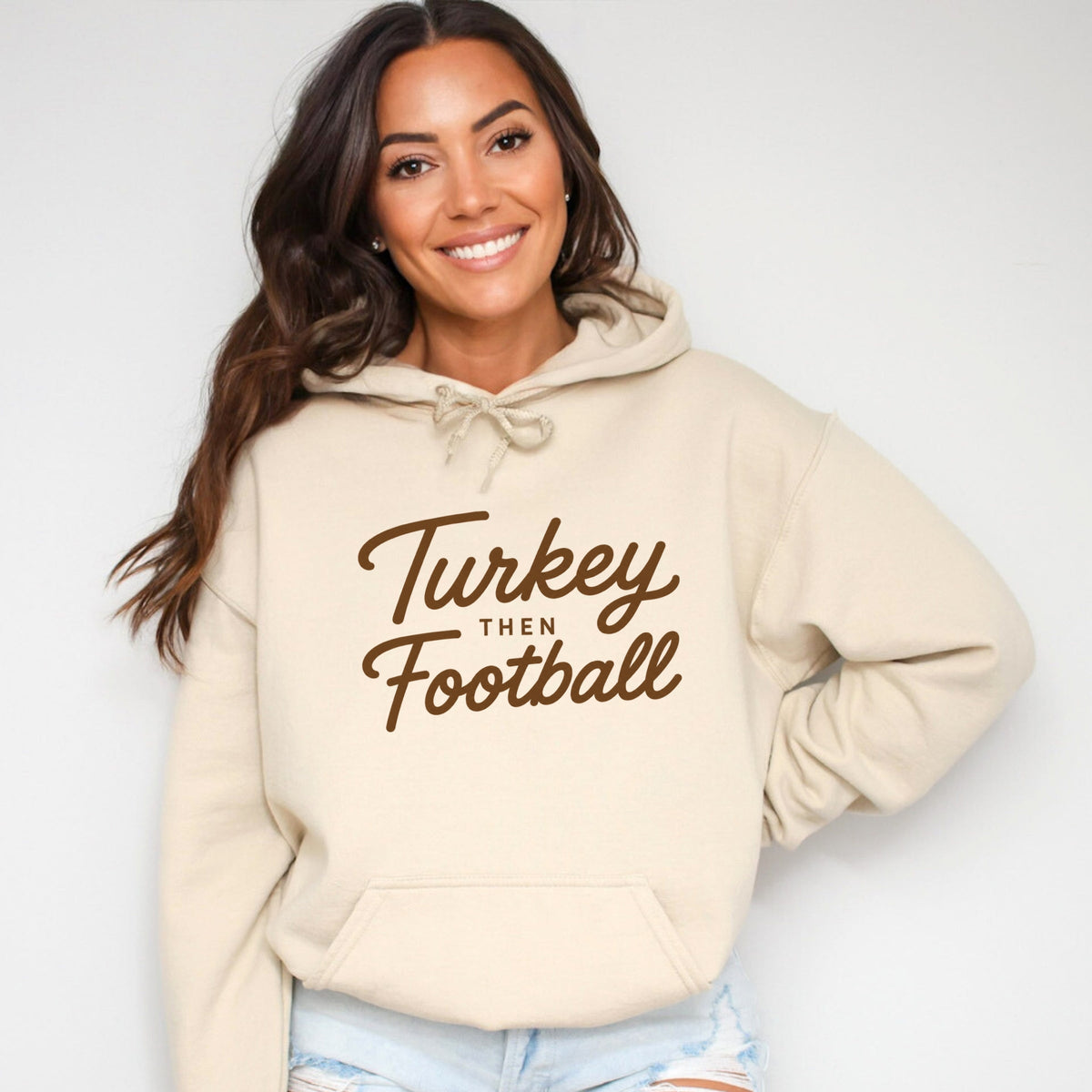 Turkey Then Football - Women's Graphic Hoodie product image 1