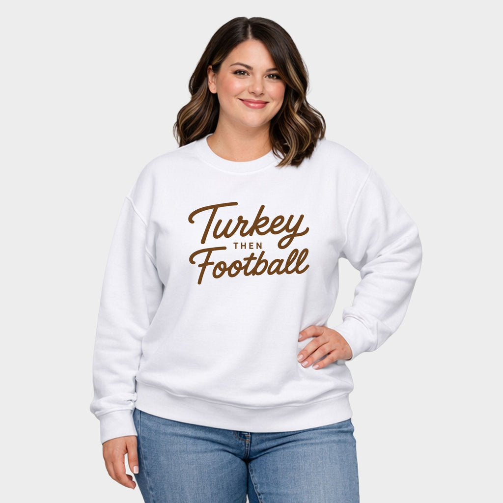Turkey Then Football - Women's Plus Sized Graphic Sweatshirt product image 13
