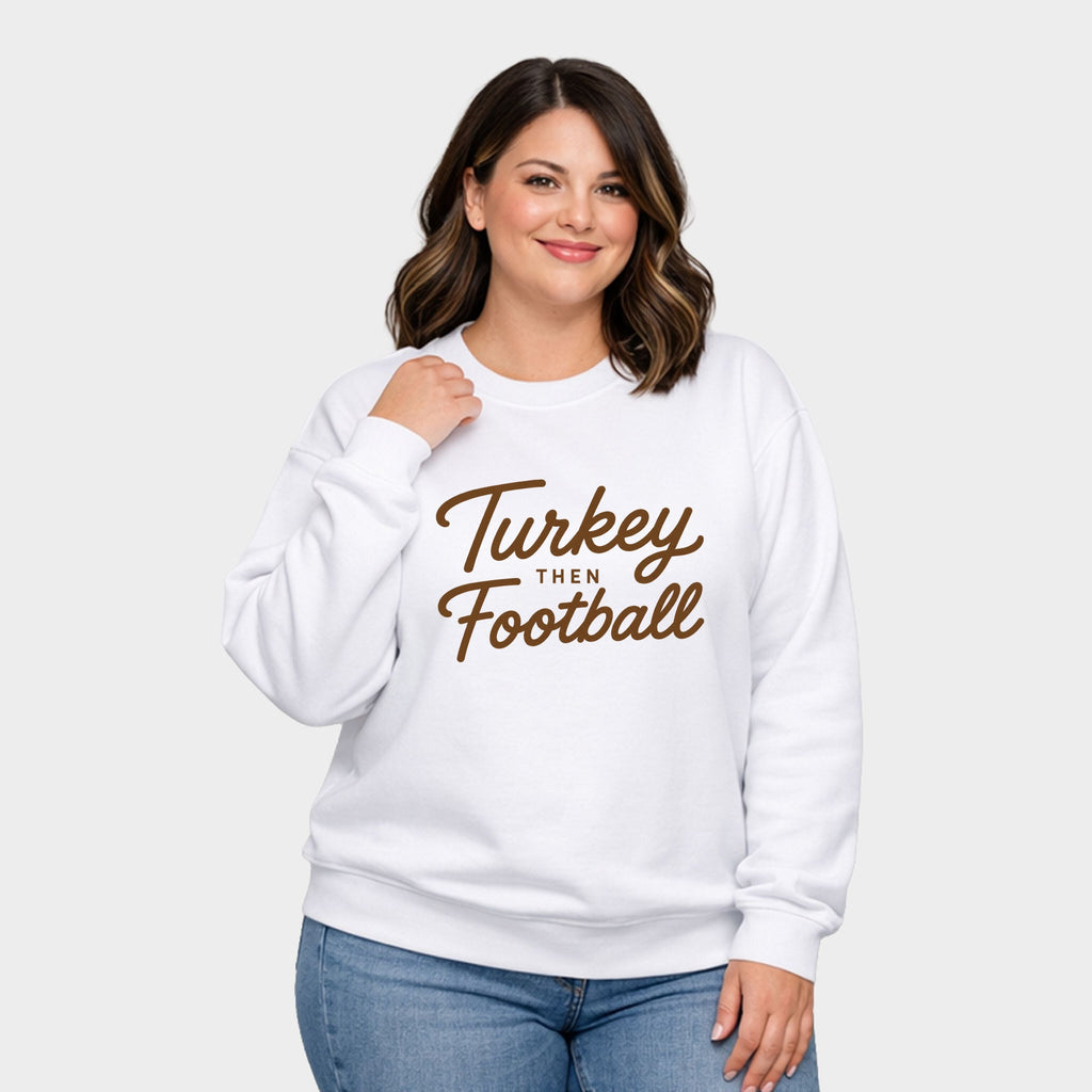 Turkey Then Football - Women's Plus Sized Graphic Sweatshirt product image 8
