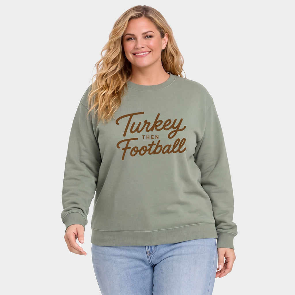 Turkey Then Football - Women's Plus Sized Graphic Sweatshirt product image 2