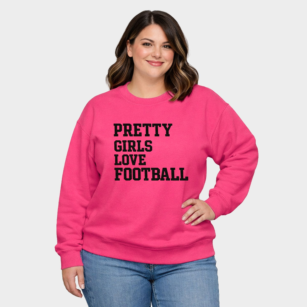Pretty Girls Love Football - Women's Plus Sized Graphic product image 2