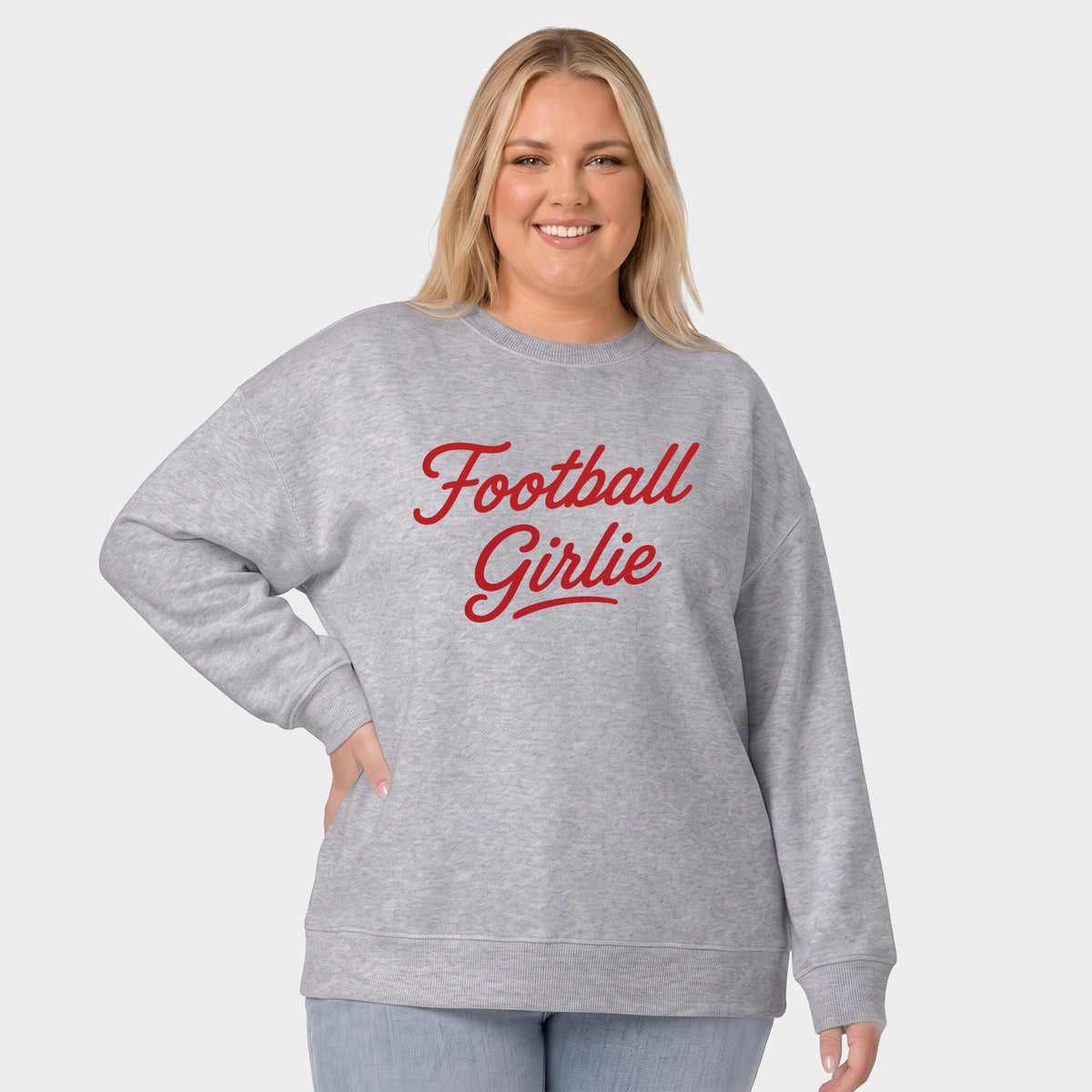 Football Girlie - Women's Plus Sized Graphic Sweatshirt product image 1