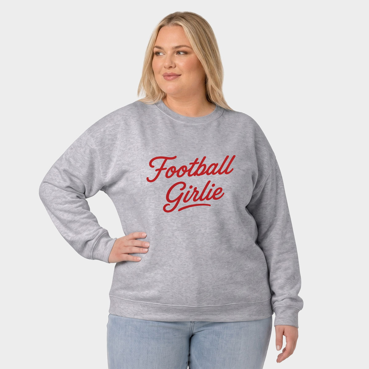 Football Girlie - Women's Plus Sized Graphic Sweatshirt product image 2