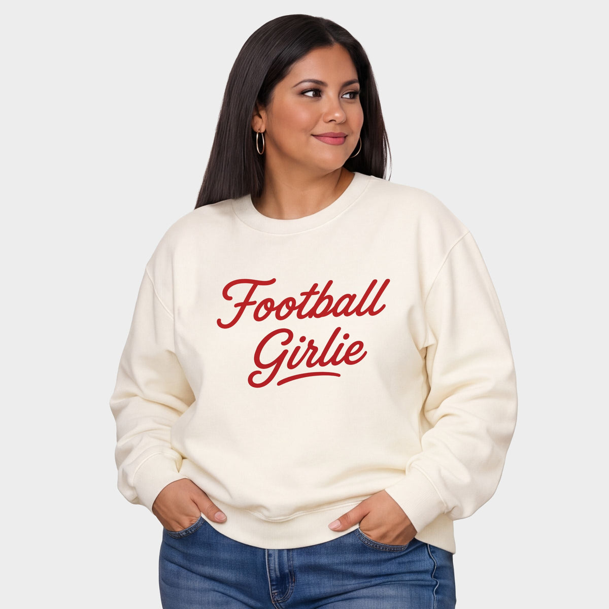 Football Girlie - Women's Plus Sized Graphic Sweatshirt product image 4