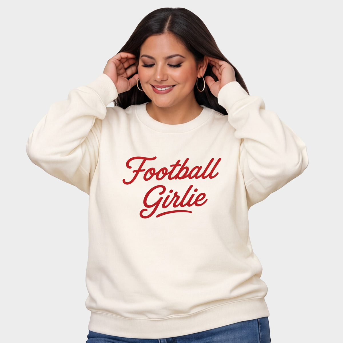 Football Girlie - Women's Plus Sized Graphic Sweatshirt product image 5