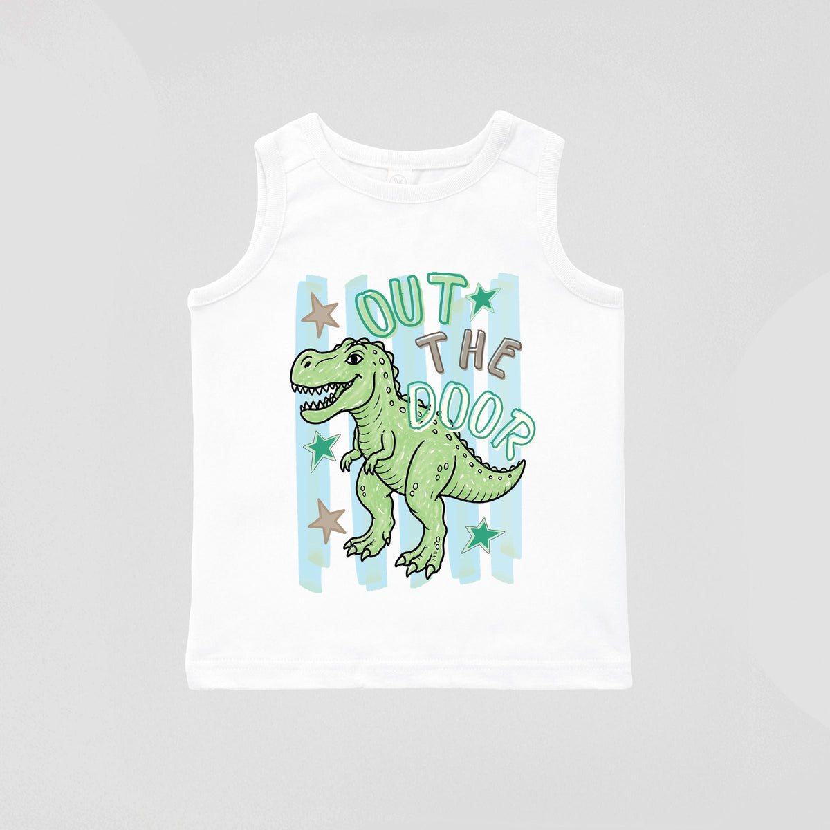 Out The Door Dinosaur - Toddler Graphic Tank