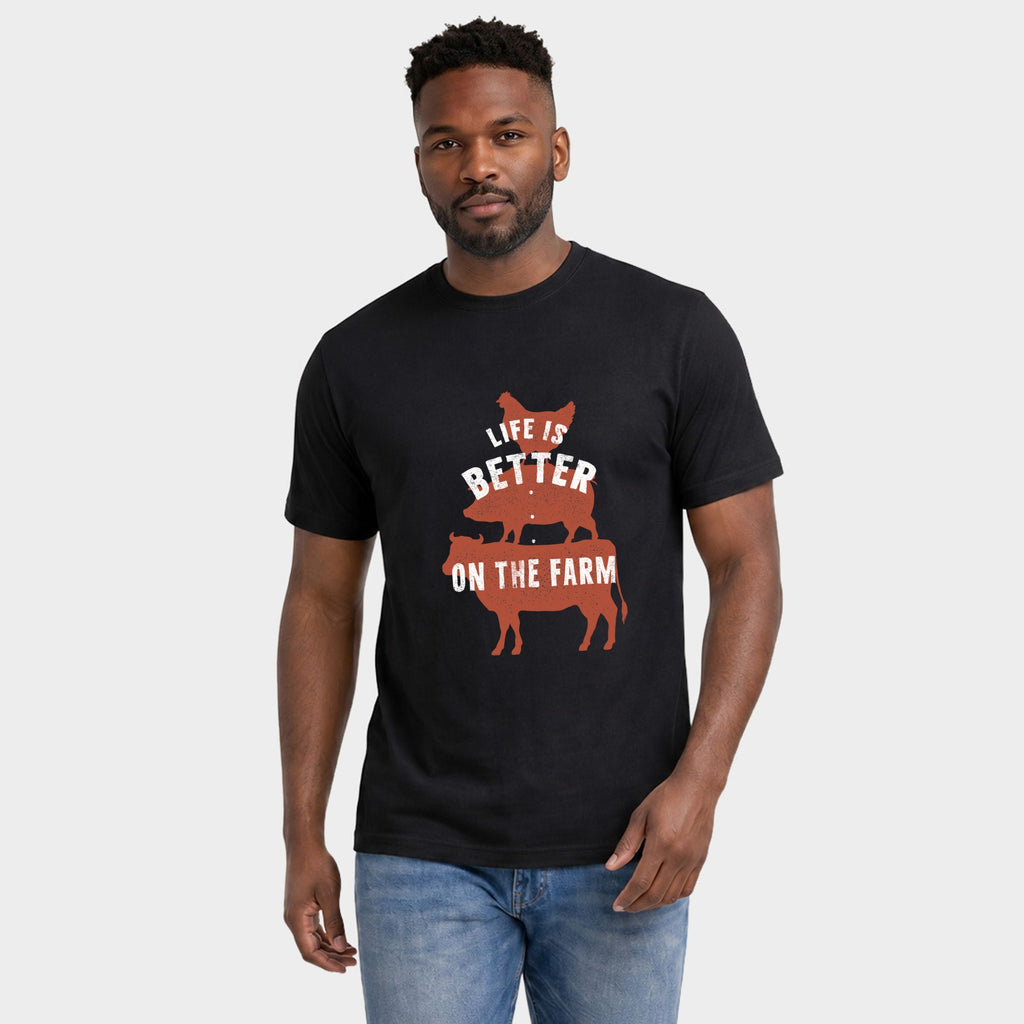 Life Is Better On The Farm Colorful - Men's Garment Dyed product image 1