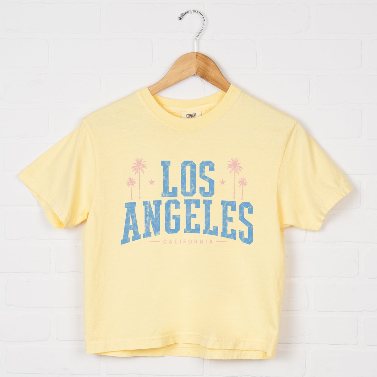 Los Angeles California - Women's Boxy Crop Top Graphic product image 4