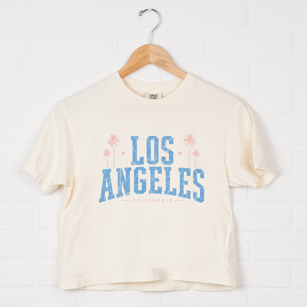 Los Angeles California - Women's Boxy Crop Top Graphic product image 7