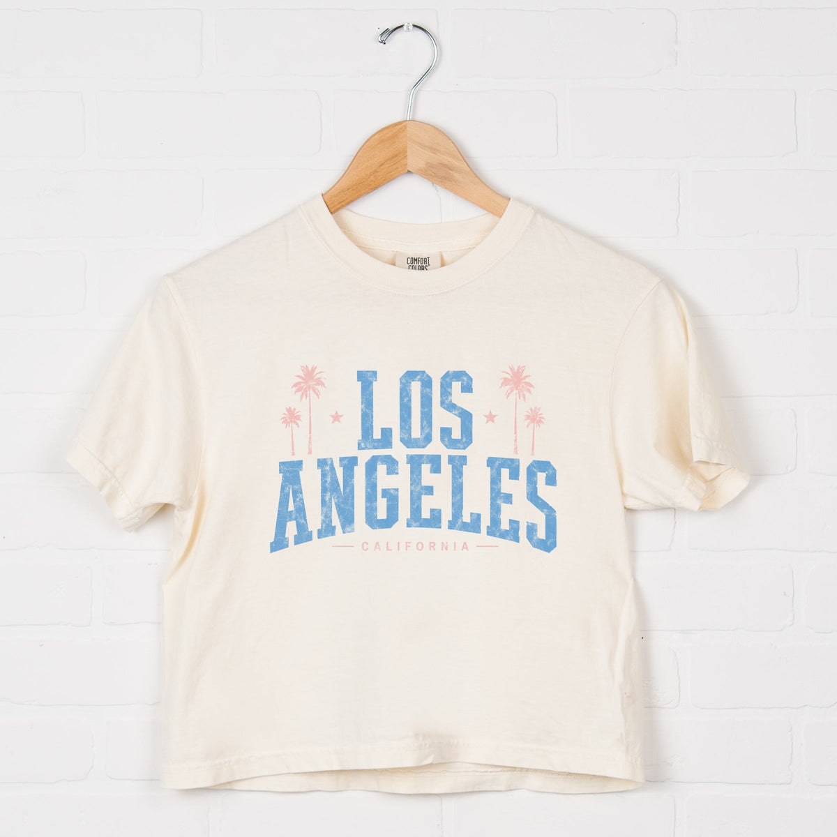 Los Angeles California - Women's Boxy Crop Top Graphic product image 7