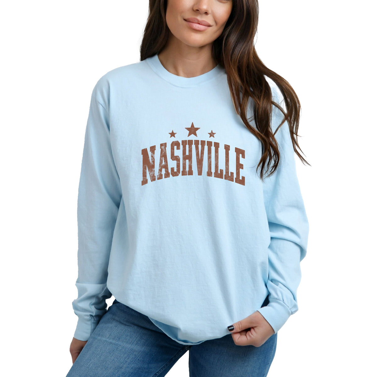 Nashville Varsity Stars - Women's Garment Dyed Long Sleeve product image 4