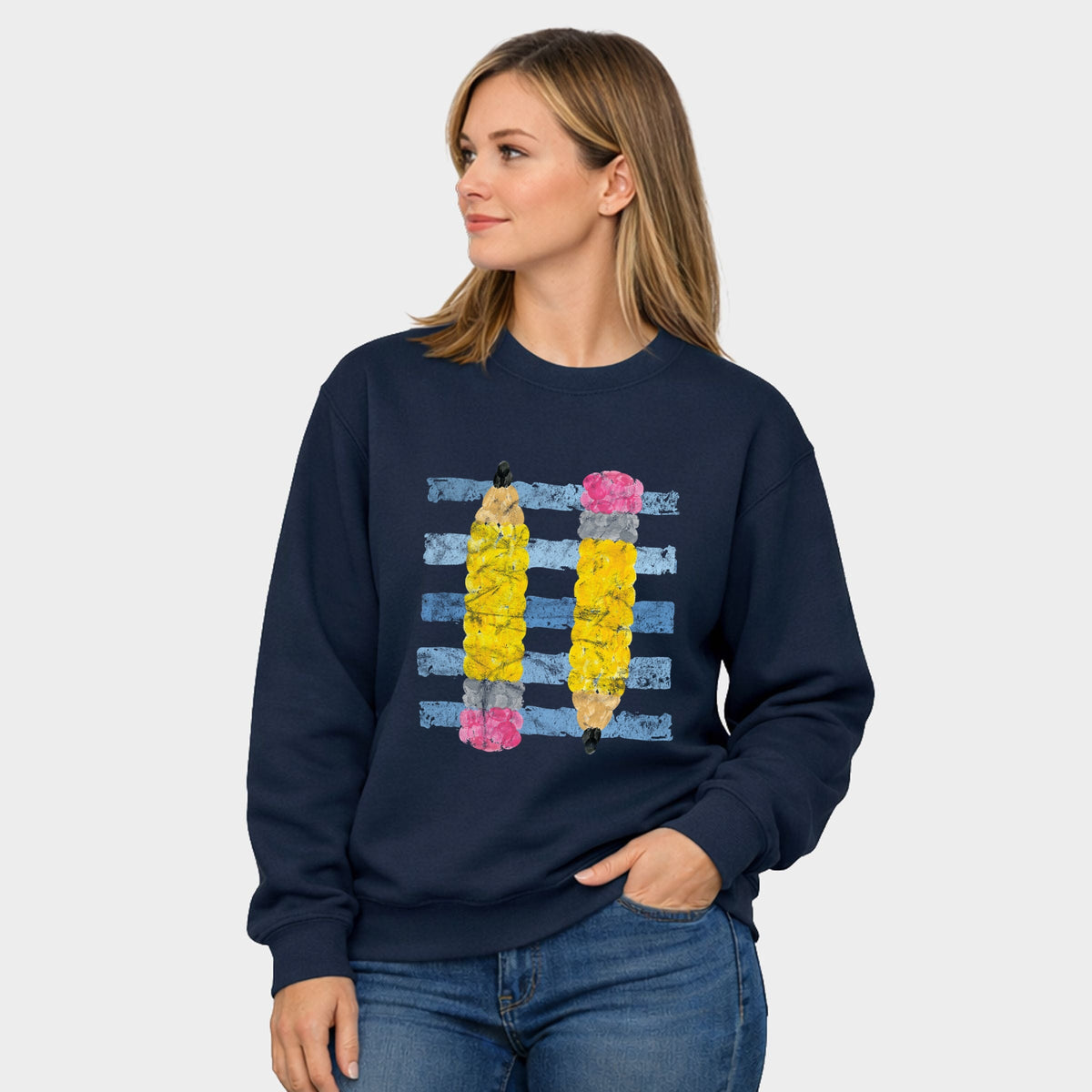 Pencil Stripes - Women's Graphic Sweatshirt product image 5