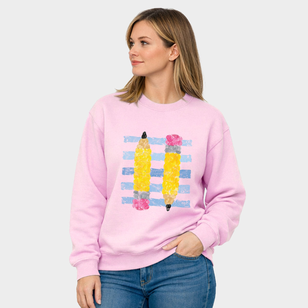 Pencil Stripes - Women's Graphic Sweatshirt product image 1