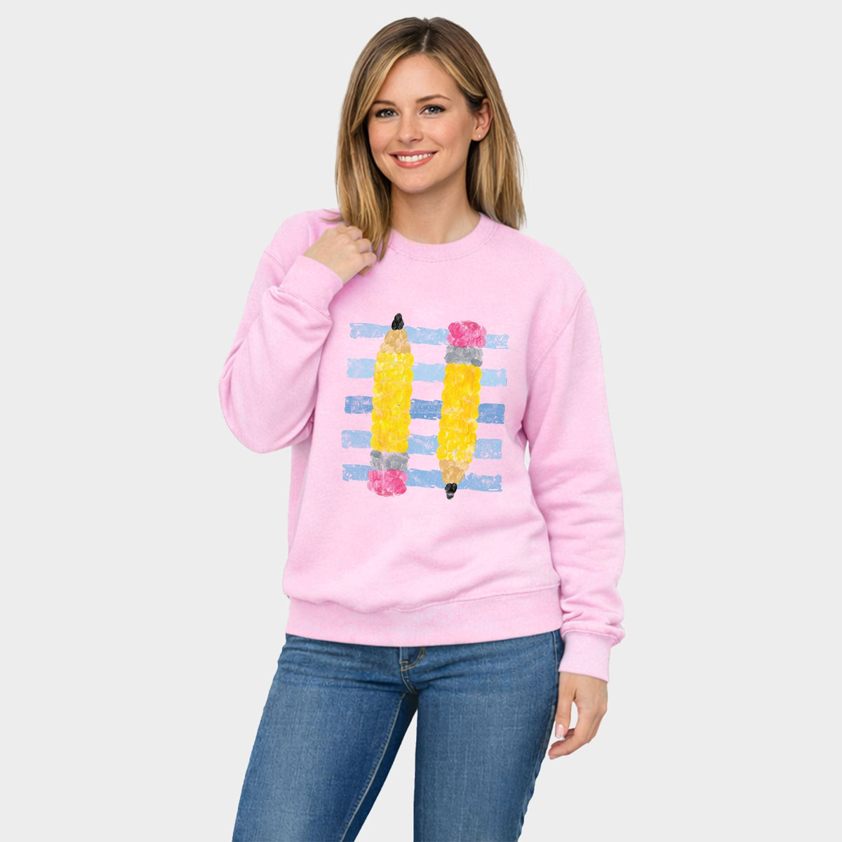 Pencil Stripes - Women's Graphic Sweatshirt product image 2