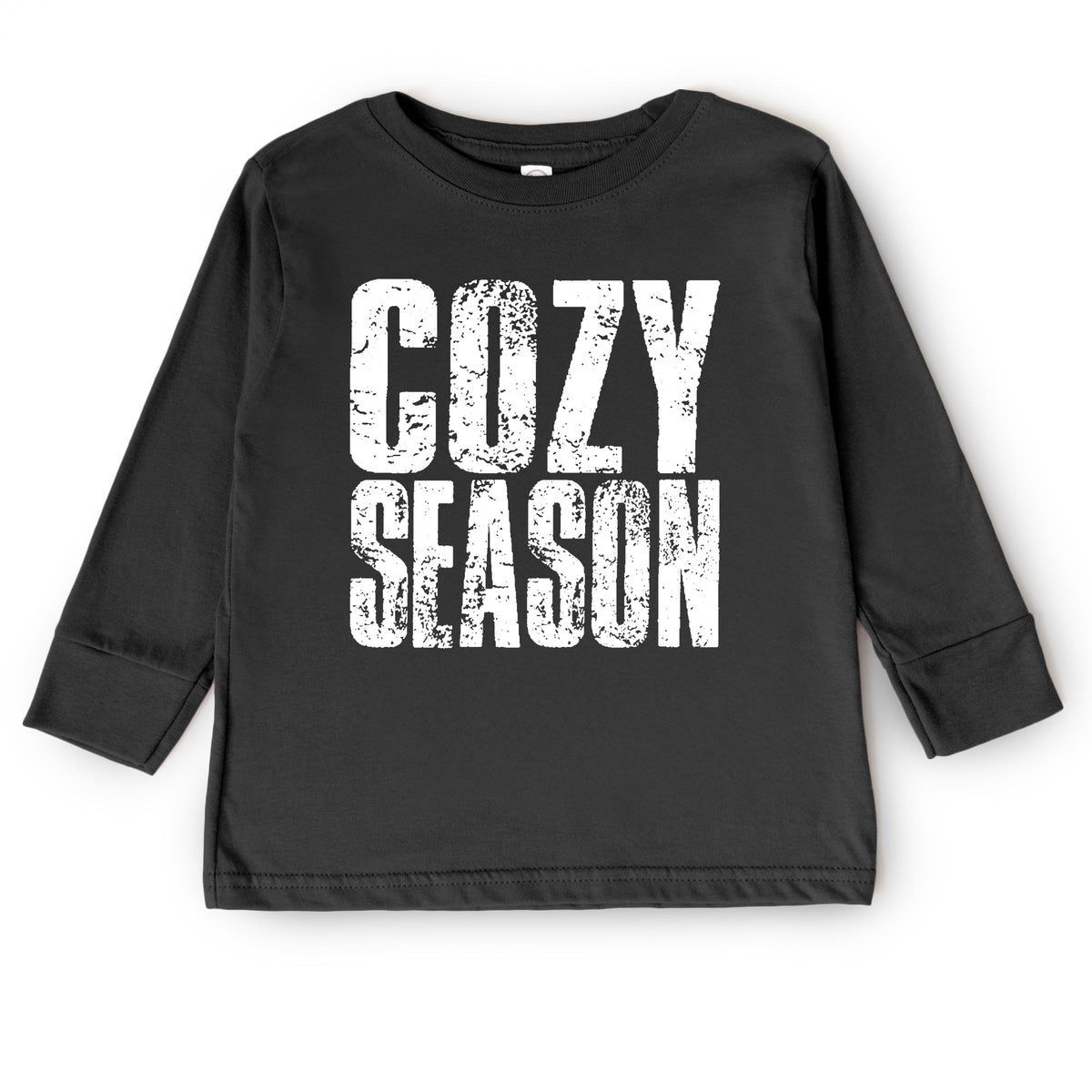 Cozy Season Block Distressed White - Toddler Long Sleeve product image 5