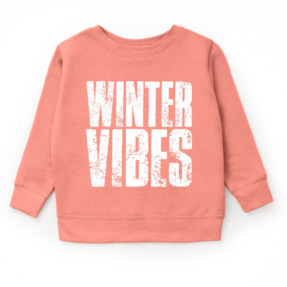 Winter Vibes Block Distressed - Youth Graphic Sweatshirt product image 3